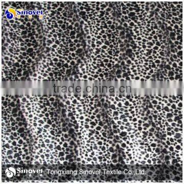 Printed microfiber fabric/Animal printing velvet fabric