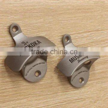 Metal Custom Cheap wall mount beer bottle opener