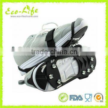 4 Sizes 10 Spikes Silicone Snow Ice Crampons, Anti-skid Shoe Cover for Ice and Snow photo-3
