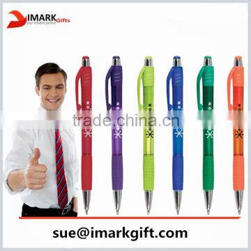 Personalized Logo Ballpoint Pen With Soft Gripper