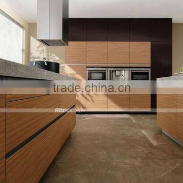 2016 Simple Design Middle Eastern Style Yellow Kitchen Cabinet photo-4