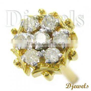Diamond Nose Pins, Ladies Gold Nose Pins, Nose Pin Jewellery photo-2