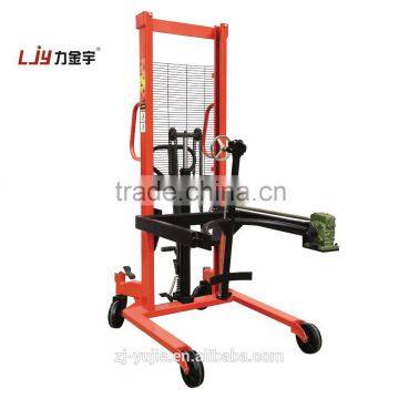 Hot 0.35 tons manual hydraulic oil drum stacker