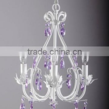 wrought iron paint 4 lights decorative crystal children chandelier