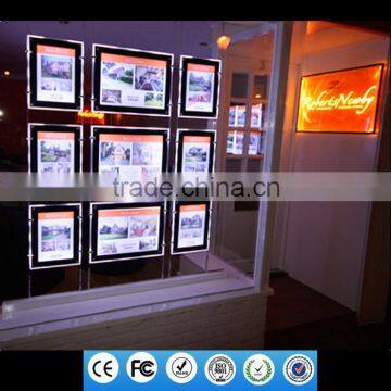 Wholesale Cable Suspend 2 Sides Led Real Estate Window Displays