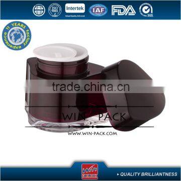 2015 New Style Black Color Triangle Cream Bottle,special Style Acrylic Jar photo-2