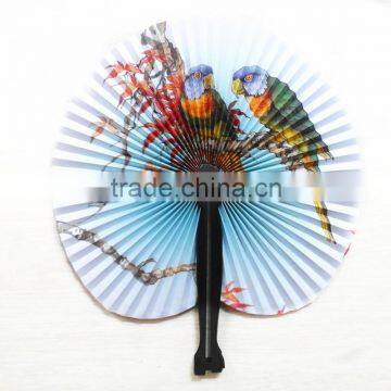 Jy5003Low Price High Quality Perfect Gift Printed Folding Paper Hand Fan,Classic Folded Paper Fan ,Children's Small Folding Fan