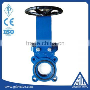 ANSI ductile iron slurry knife gate valve/pneumatic slurry gate valve