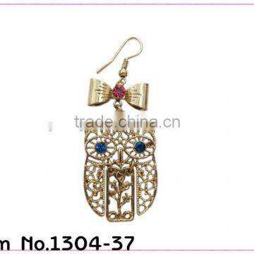 new design owl shaped earrings