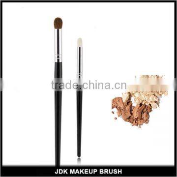 Cosmetic eye shading highlighter brush with natural goat pony hair