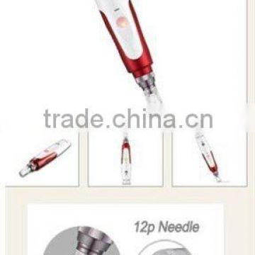 12 needle auto micro needle beauty equipment for hair loss treatment,skin rejuvenation,wrinkle removal(CE approved)