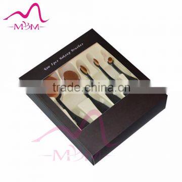 Private brand Oval Head Cosmetic Brush Set 5 pieces hand tool set makeup brush