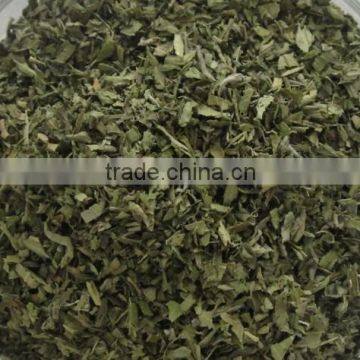 Dried stevia leaves tea cut