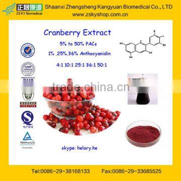GMP Certificated Manufactuer Supply Exwork Price Cranberry Extract