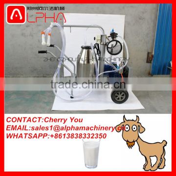 Vacuum pump milking machine/portable milking machine/portable milking machine for goats