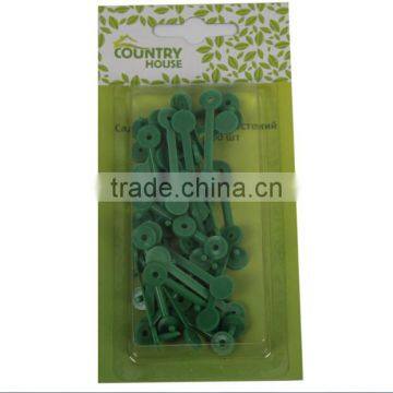 Green plastic garden plant clips 30PCS