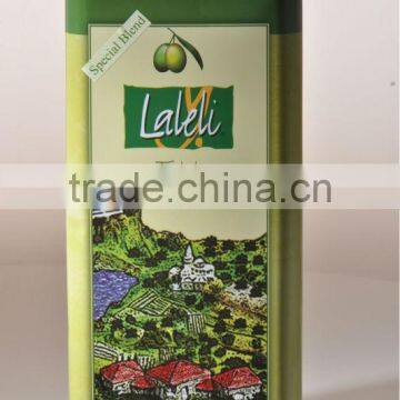 SPECIAL BLEND (OZEL HARMAN) OLIVE OIL by LALELI ( PRODUCED IN WEST TURKEY ) ( 5 Liter Tin - Can )