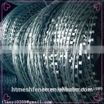 stainless steel/galvanized/pvc coated razor wire