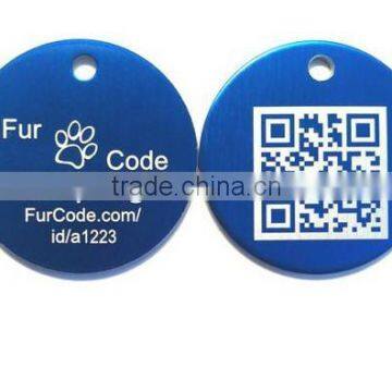 OEM Stainless steel metal tag id tags with engraved logo