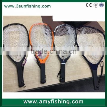 carbon frame fly fishing rubber net