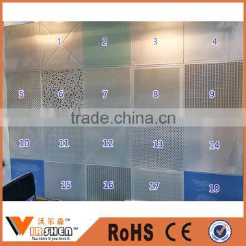 Square Ceiling Perforated Acoustic Aluminum Ceiling TIles