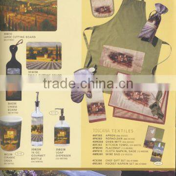 Wholesale Oven Glove Kitchen Towel and Potholder 3pcs Printing Kitchen Set photo-6