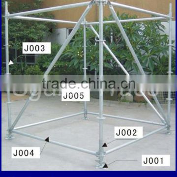 Scaffolding layer truss for construction