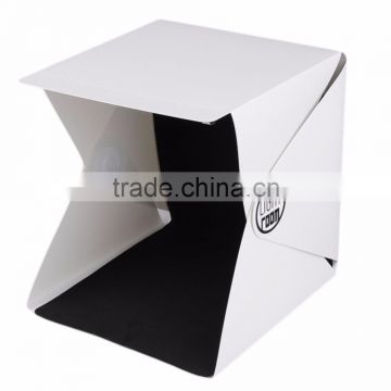 Mini Folding Detachable Photo Studio, Portable LED Light Room Photography Studio With 2Pcs Background Fabric