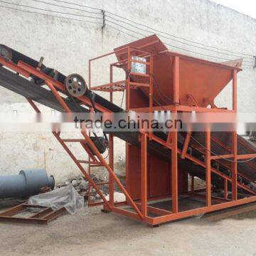 GTS1015 trommel screen with discharging conveyor