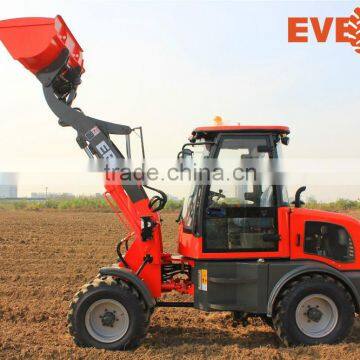 2015 New Design Everun 1.0 Ton Small Agricultural Machine Mini Wheel Loader With Sweeper photo-2