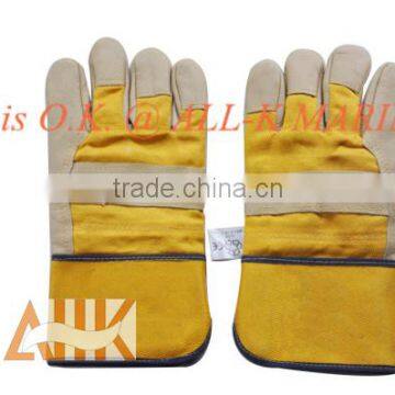 Vinyl Leather Winter Gloves