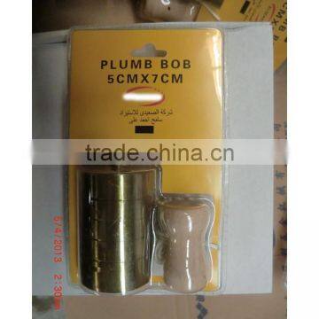 brass plated plumb bob for SAUDI ARABIA MARKET 750G1000g