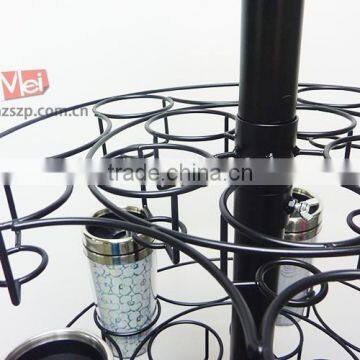 Revolving Black Iron Cup Hanging Rack photo-2