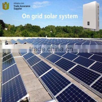 Complete unit grid tie solar system for home commercial