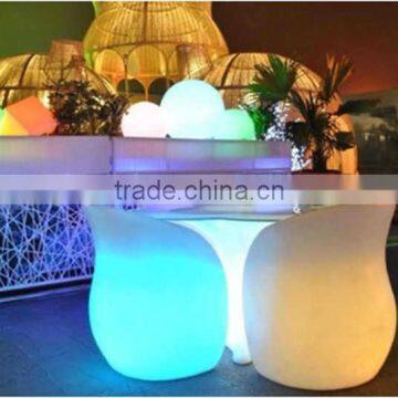 PE Materials Rechargeable Remoted Controled Decorative Led Table for Bar or Restaurant photo-2