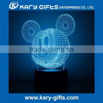 LED 3D Night Light Touch Switch Led Usb Lamp With Rechargeable Battery photo-2