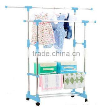 Clothes Rack Clothes Drying Rack With Shelves photo-2