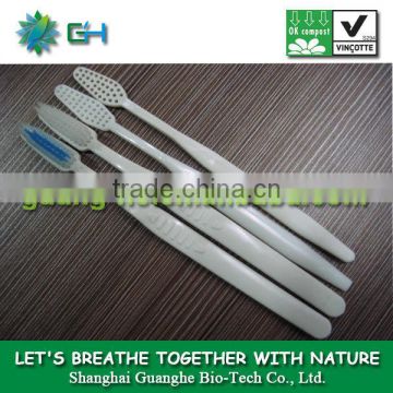 PLA 100% biodegradable plastic toothbrush