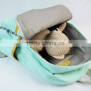 Store More Fashion Design Casual Canvas Blue Rucksack Bookbag photo-3