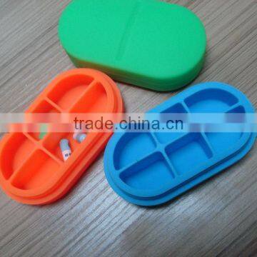 6 Parts Silicone Pill Box Sale to America Market