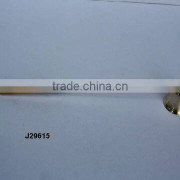 Polished Metal Candle Snuffer With Resin Handle in Orange Colour Made in Brass