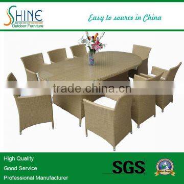 BEIGE dining round tables and chairs (8 seaters set) SOF1036