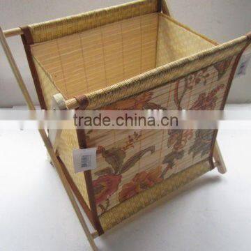 Foldable Non-woven With Wooden Holder Storage Box photo-5