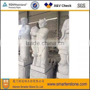 Chinese Story <the Eight Immortals (in the legend)> Granite Statue Sculpture -- Lan Tsai-ho