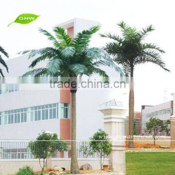 Tree outdoor decorative artificial tree palm tree for Park Landscaping Decking APM017-2 GNW 15ft High