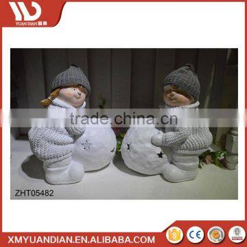 Wholesale Led Light Price Christmas Boys And Girls Decoration Polyresin Ornaments photo-3