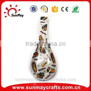 Wholesale custom high quality Malta souvenir ceramic spoon souvenir for sale