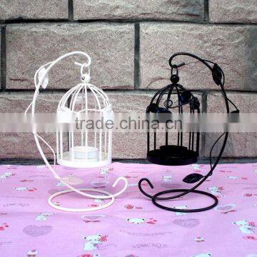 Bird Cage Outdoor Hanging Decorative Solar Candle Lantern photo-4
