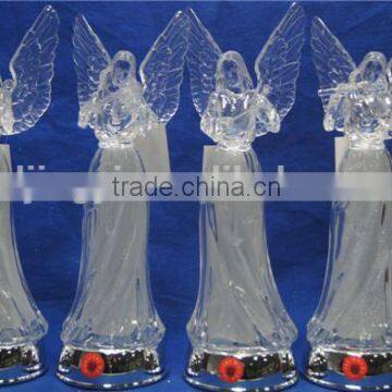 2016 Newest Design Acrylic Angel With LED Changing Color and Christmas Music photo-2