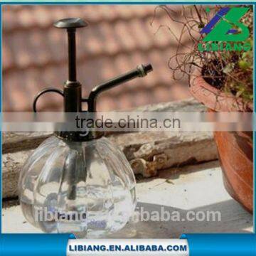 Hot sale colorful garden glass watering can